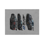 2019 ZR1 C7 Illustration Velveteen Blanket | Triple View Sports Car