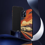 Retro Sunset Countach phone case | Sports car tough cover