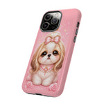 Shih Tzu Princess Kawaii Chibi Puppy Pet Dog Art Tough Phone Case