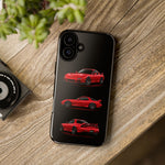 FD RX7 Phone Case Red, Three-View Vector Cover, JDM Gift