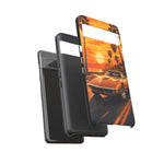 Orange Corvette C3 Stingray Sunset Palms Phone Case