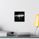 1969 Trans Am Poster Wall Art Print Classic Muscle Car Garage Decor