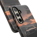 MK4 Supra Phone Case, Black JDM Sports Car Mountain Dusk Cover