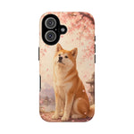 Akita Cherry Blossom Phone Case Sakura Dog Lover Gift
