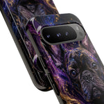 French Bulldog Galaxy Marble Art Tough Phone Case