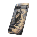Piano Cat walking on keys Tough Case | Phone cover, musical cat art