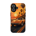 Orange Corvette C3 Stingray Sunset Palms Phone Case