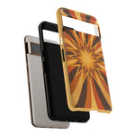 Gold Starburst 70s Retro Art Tough Phone Case