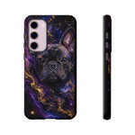 French Bulldog Galaxy Marble Art Tough Phone Case