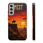 Western Sunset Cowboy Phone Case | Rugged Protective Cover