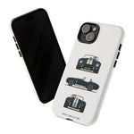 1966 Cobra Blue White Stripe Roadster Tough Phone Case Cover