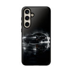 Black Sports Car Illustration 2023 Challenger SRT phone case | Car Drift Reflection