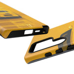 Yellow Skyline Phone Case, R34 GTR 90s JDM Legend Tough Cover for Men Gift