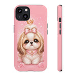 Shih Tzu Princess Kawaii Chibi Puppy Pet Dog Art Tough Phone Case