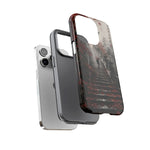 Rainy Temple Stairs Autumn Phone Case Ink Art Tough Case