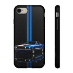Mach 1 Mustang Phone Case, Blue 69 Muscle Car Stripe Studio Cover