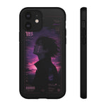 Melancholy Data Poster Phone Case, Glitch Anime Sky Tough Cover