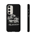White S2000 Roadster Collage JDM Tough Phone Case Cover Gift