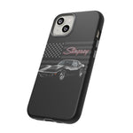 C3 Stingray Phone Case Black Sports Car Tough Cover Gift
