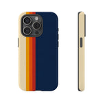 Retro Rainbow Stripe Phone Case | Tough Phone Case