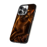 Burmese Golden Sable Portrait Art Tough Phone Case