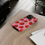 Retro Strawberry Y2K Art Tough Phone Case