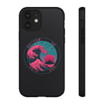 Great Dream Wave Circular Badge Vaporwave Phone Case – Japanese Aesthetic