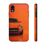 Orange 240Z Phone Case, Classic 70s JDM Sports Car Cover