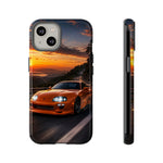 Supra MK4 Orange Touge Night JDM Speed Art Tough Phone Case