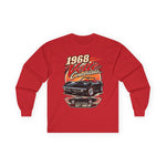 1968 Vette Convertible illustration Long Sleeve Tee | Vintage Car Racing