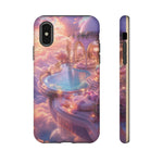 Floating Pool Deck Phone Case, Pastel Cloud 3D Render Cover