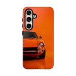 Orange 240Z Phone Case, Classic 70s JDM Sports Car Cover