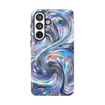 Chrome Metallic Swirl  Art Tough Phone Case