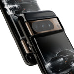 Black Sports Car Illustration 2023 Challenger SRT phone case | Car Drift Reflection