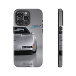 Silver C4 ZR1 Front View phone case | tough case for Vette Drivers
