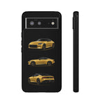 Gold Fairlady Z Classic Sports Car Tough Phone Case - 3 View
