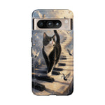 Piano Cat walking on keys Tough Case | Phone cover, musical cat art