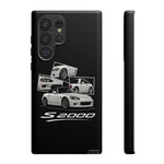 White S2000 Roadster Collage JDM Tough Phone Case Cover Gift