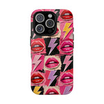 Pop Art Lips and Lightning Bolt Phone Case