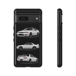 R32 Skyline Phone Case White, Three-View Vector Cover, Gift GTR Fans