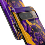 French Bulldog Pop-Art Portrait Tough Phone Case - Purple Gold