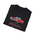 1966 Belvedere Convertible Car T-Shirt | Vintage Red Classic Automobile Tee