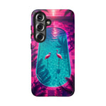 Neon Flamingo Pool Vaporwave Art Tough Phone Case