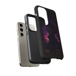 Melancholy Data Poster Phone Case, Glitch Anime Sky Tough Cover