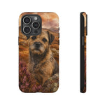 Border Terrier Earthy Watercolor Art Tough Phone Case