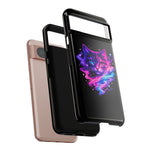 Galaxy Cat Cosmic Swirl Vaporwave Phone Case Mystical Tough Case