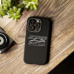 Black 4th Gen Camaro Z28 Sports Car Phone Case | Black Muscle Car Illustration