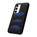 Blue 180SX JDM Sports Car Phone Case Tough Multi View