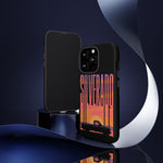 Silverado sunset truck Phone Case | Retro pickup silhouette
