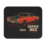 1969 Dodge Super Bee Red Black Mopar Classic Muscle Car Art Gaming Mouse Pad